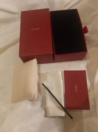 Lote Cartier: Caja para reloj y Bolsade papel
