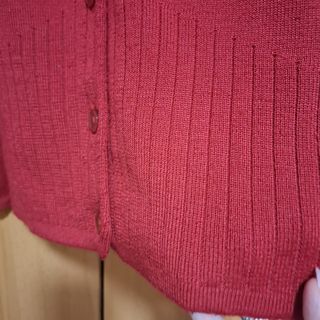 Chaqueta Roja Mujer con Cuello Peludo