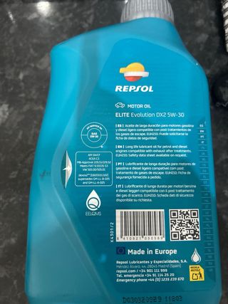 Aceite Repsol Elite 5W-30 1L
NUEVO