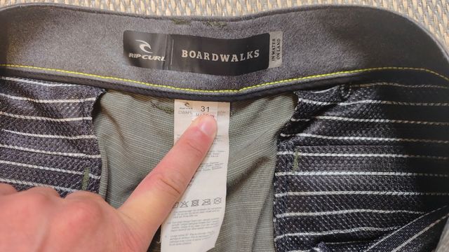 Calções Rio Curl, Tamanho 31