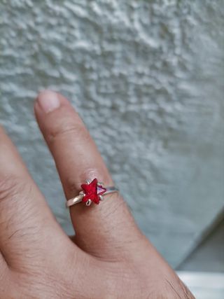 Anillo Plata 925 Estrella Cristal Austriaco 
