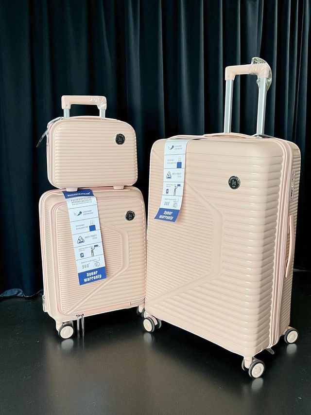 Set 4 piezas equipaje rosa