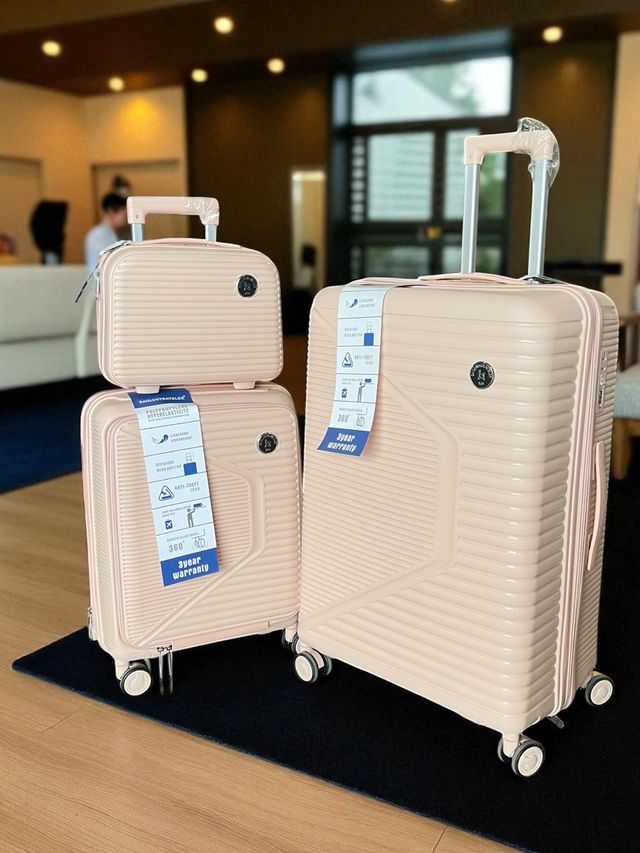 Set 4 piezas equipaje rosa