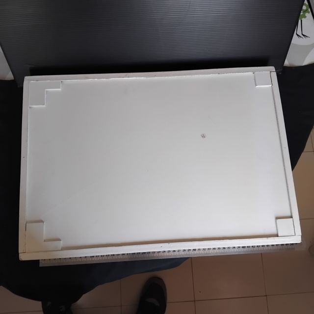 Tabuleiro decorativo em madeira branco