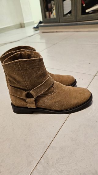 Botines piel Mango Talla 35