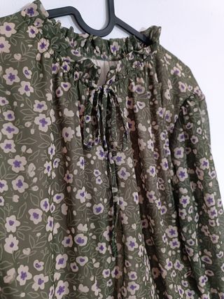 Vestido verde floral