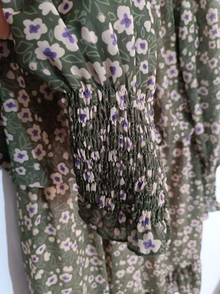 Vestido verde floral