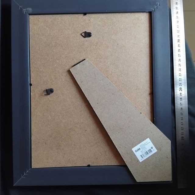 Quadro decorativo prateado em madeira