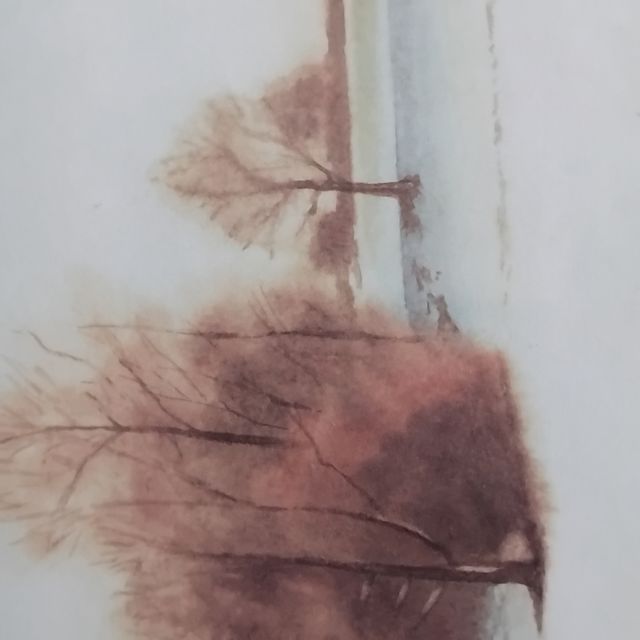 Quadro decorativo prateado em madeira