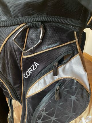 Bolsa de Golf Taylormade Corza Negra y Dorada
