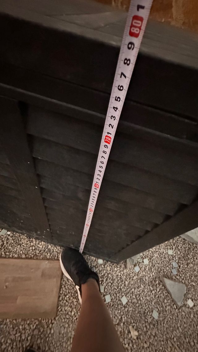 Baule da giardino in plastica nera