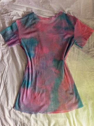 Vestido malla transpirable Shein Tie Dye