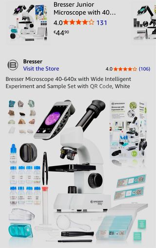 Bresser Microscopio con Set Experimentos