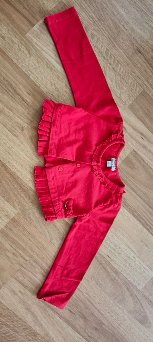 Chaqueta-bolero Rojo Niña. Talla 2. Mayoral.