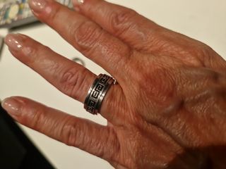 Anillos de Acero Plateado