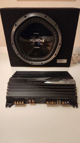 Subwoofer y Etapa Sony Xplod + Cables