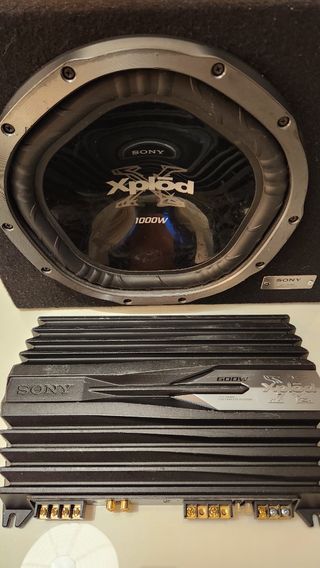Subwoofer y Etapa Sony Xplod + Cables