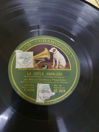 Disco de pizarra La Copla Andaluza