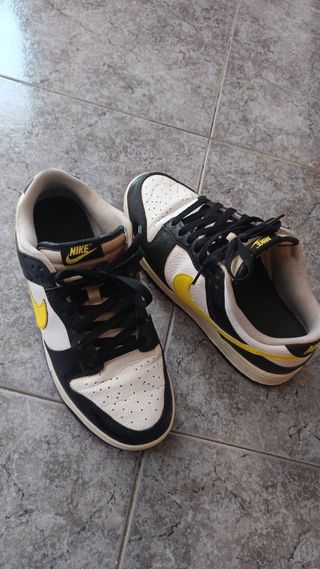 Zapatillas Nike Dunk Blancas Negras Amarillas