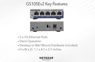 Switche Administrable Netgear GS105E 5P 1Gbps