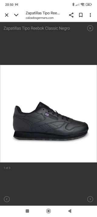 Zapatillas imitación Reebok Classic Talla 45
