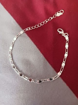 Pulsera Plata 925 Detalles Redondos