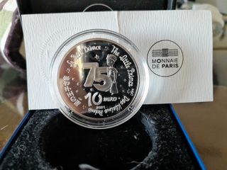 Moneda Plata El Principito 75 Aniversario