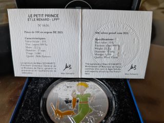 Moneda Plata El Principito 75 Aniversario