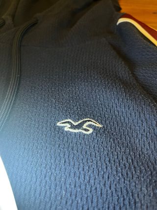Sudadera Hollister Azul con Rayas
