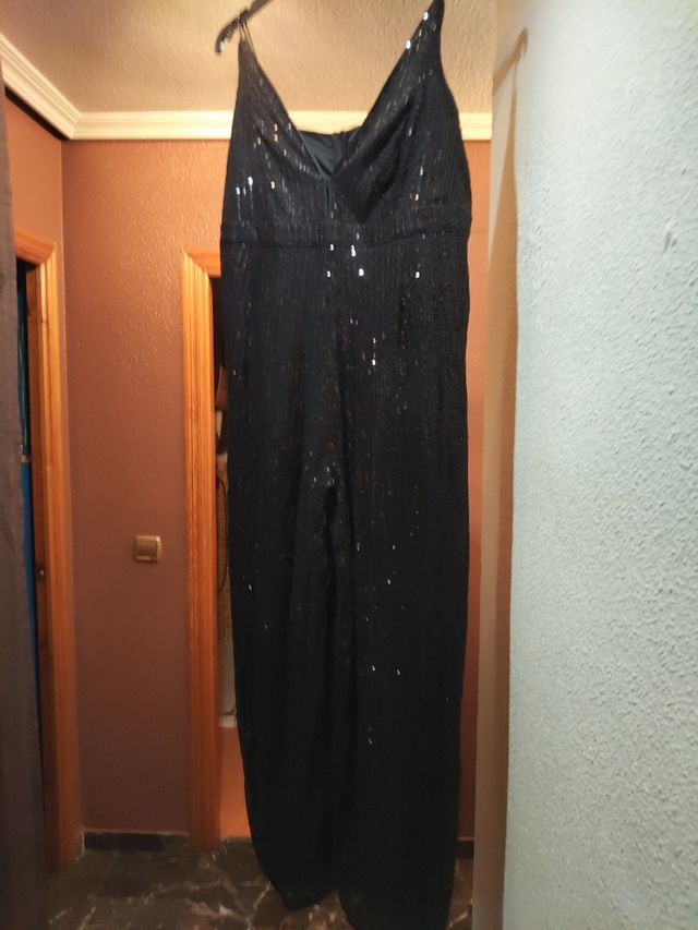 Mono de lentejuelas negro