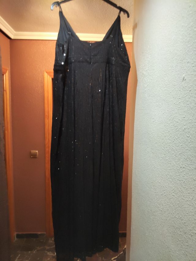 Mono de lentejuelas negro