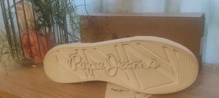 Zapatillas Pepe Jeans Blancas T.39 Nuevas, Unisex 