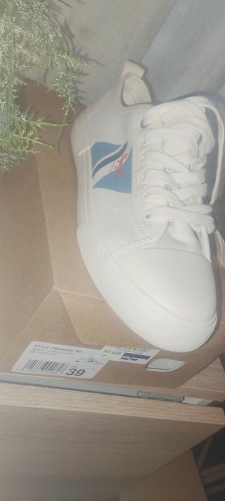 Zapatillas Pepe Jeans Blancas T.39 Nuevas, Unisex 