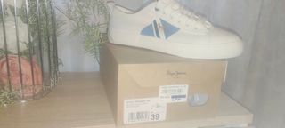 Zapatillas Pepe Jeans Blancas T.39 Nuevas, Unisex 