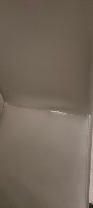 Pezzi 6 Sedie in pelle marrone con gambe in metal