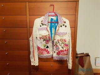 Chaqueta bordada Flamenco Rosa Talla M.