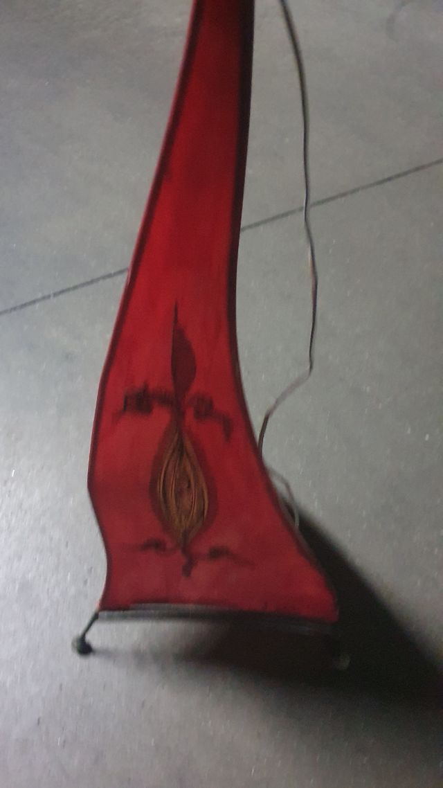 Lámpara Marroquí Cuero y Metal Decorada