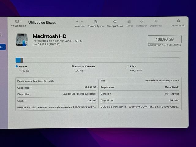 MacBook Pro 15 2016 Plata