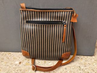 Bolso de cuero combinado