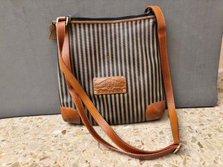 Bolso de cuero combinado