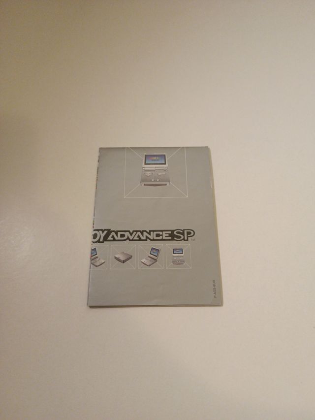Folleto Game Boy Advance SP Nintendo