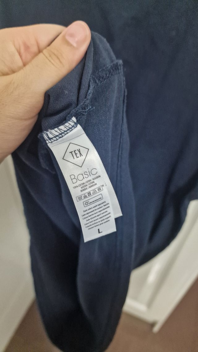 Camiseta Polo TEX Basic Azul Talla L