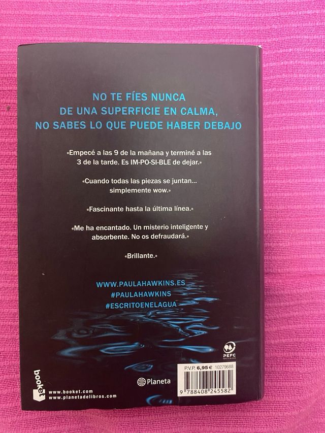 libro “Escrito en el agua”