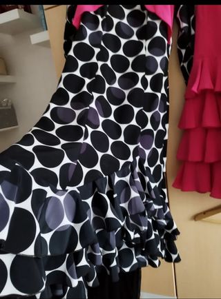 Traje de flamenca lunares