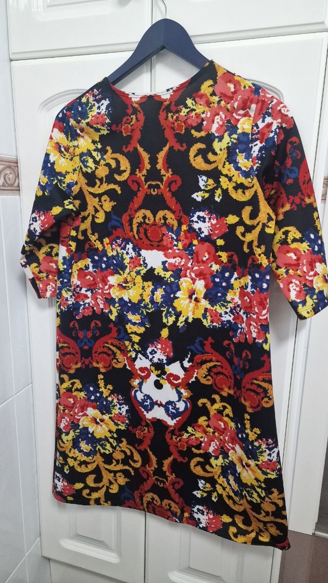 Vestido estampado multicolor