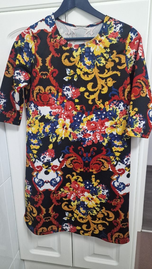 Vestido estampado multicolor