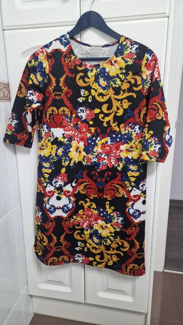 Vestido estampado multicolor