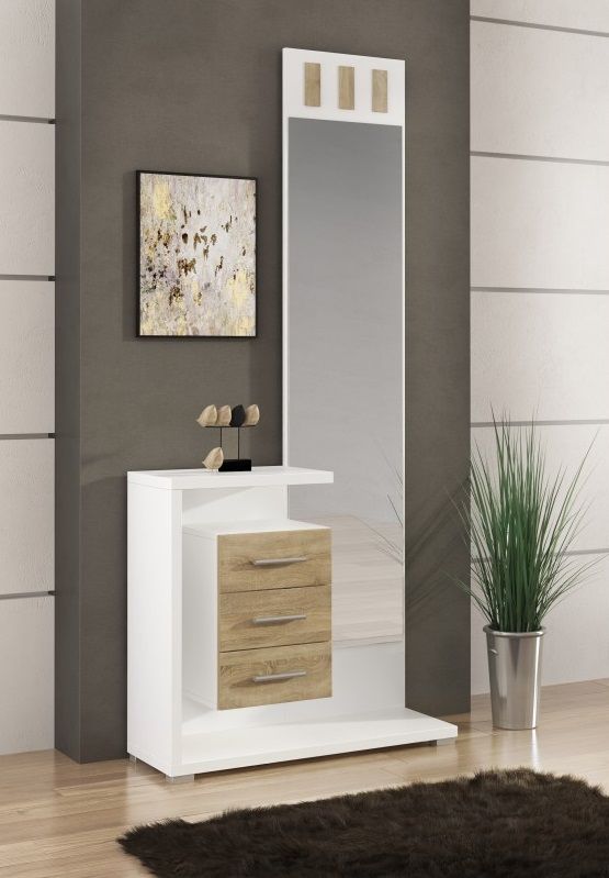 Mueble recibidor con espejo