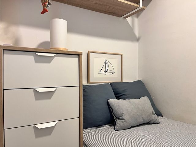 Barca a vela blu minimalista Quadro