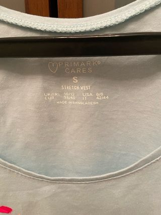 Camiseta tirantes Primark flor S